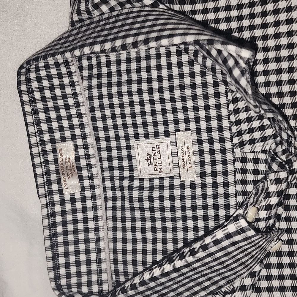 Men's Peter Millar LS Buttondown Shirt XXL - Picture 3 of 6